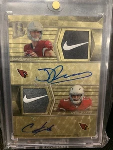 Autógrafo Josh Rosen Christian Kirk 2018 1/1 Spectra doble Nike Swoosh automático 1/1 - Imagen 1 de 2