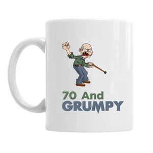 Taza 70 Aniversario Divertida Novedad Regalo Idea Para Hombres Papá Hombre Recuerdo - Imagen 1 de 2