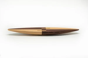 Sonajero grande de madera de fresno de 25 cm (piedra oscilante) - Juguete de física, hecho a mano en Canadá - Imagen 1 de 2