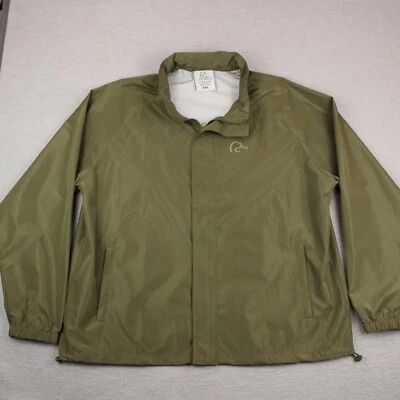 Ducks Unlimited Full Zip Windbreaker Jacket W/Hood Mens Size XXL Green Polyester - Image 1 of 4