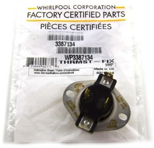Whirlpool Original OEM WP3387134 Trockner Betriebsthermostat 3387134 - Bild 1 von 1