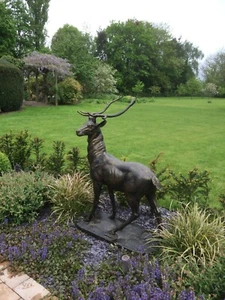Ciervo de hierro fundido ciervo grande de hierro fundido ciervo individual estatua ciervo grande - Imagen 1 de 5