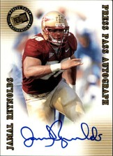 2001 Press Pass SE Autographs Bronze #38 Jamal Reynolds 