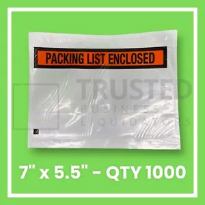 Packliste Umschläge Rechnung beigelegt selbstklebende Beutel 7"x5,5" - Stck 1000 - Bild 1 von 7