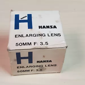 HANSA Camera Lens, 50mm F:3.5 Enlarger Lens #56871 , VINTAGE lens - Picture 1 of 3