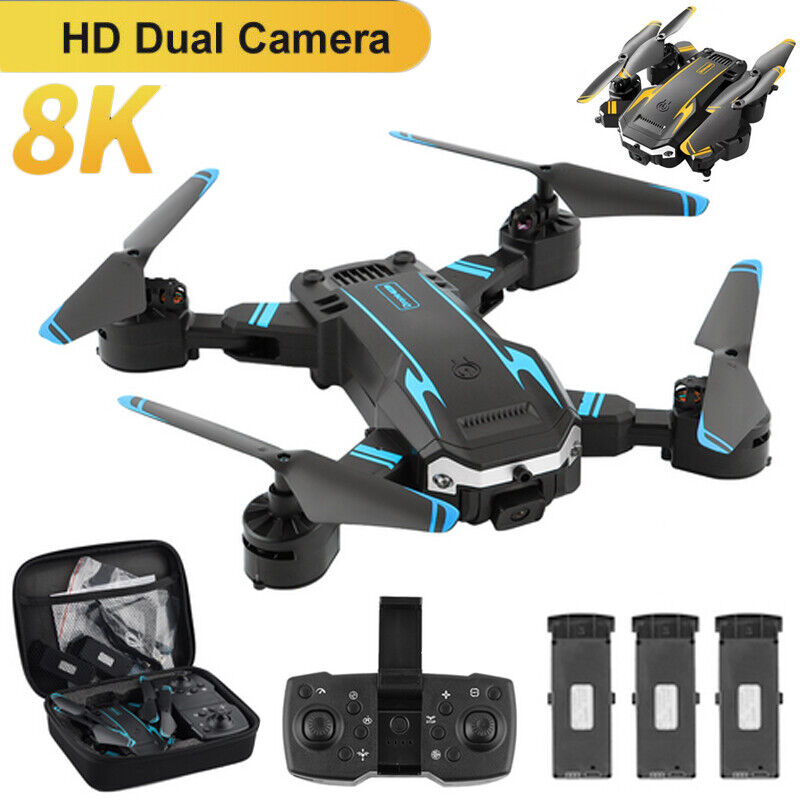 3 Batteries Drone X Pro 8K HD Selfie Camera WIFI FPV GPS Foldable RC Quadcopter