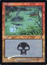 MTG - Odyssey - Swamp #340 - Foil - Various conditions