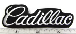 Vintage Cadillac Jacket Patch General Motors Script Logo Automotive Automobile - Picture 1 of 3