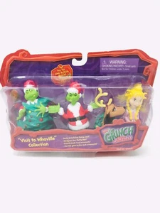 Dr Seuss How The Grinch Stole Christmas “Visit to Whoville” Figures Collection - Picture 1 of 12