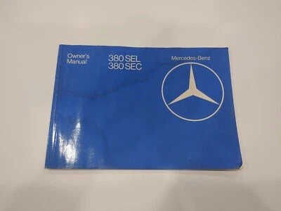 Mercedes Benz W126 380 Sel 1983 380 seg manual del propietario guía del usuario  Foto 1 de 4