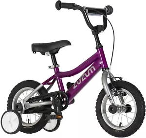 Zuzum® 12 Zoll Kinderfahrrad mit Rücktritt für Kinder ab 2 Jahre, lila-chrom - Bild 1 von 8
