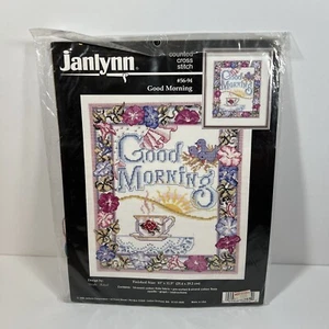 Cross Stitch Janlynn Counted Good Morning 56-94 Finished Size: 10” by 11.5” USA - Foto 1 di 6