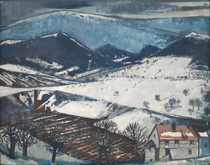 Bernitz, Bruno (1915 Berlin - 1987 Berlin) ""Klosterfelde"" oil 1959 - Picture 1 of 7