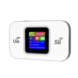 MODEM ROUTER WIFI PORTATILE GSM SIM 4G/5G MF688 300MBPS MOBILE CON DISPLAY LED - Foto 1 di 5