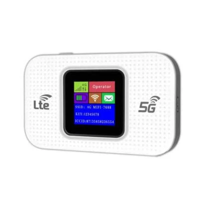 MODEM ROUTER WIFI PORTATILE GSM SIM 4G/5G MF688 300MBPS MOBILE CON DISPLAY LED - Immagine 1 di 4