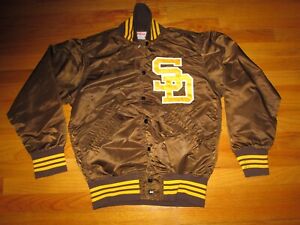 SAN DIEGO PADRES Vtg authentic 1980s WILSON Dugout Sewn Jacket jersey Sz 34 S/XS