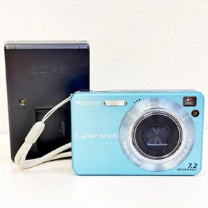 Sony Cyber-shot Blue DSC-W120 7.2MP 4x optical zoom Digital Camera From Japan - Picture 1 of 14