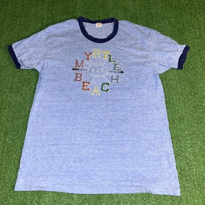 Camisa Gráfica Myrtle Beach Carolina del Sur Años 80 De Colección - Para Hombre Talla XL Foto 1 de 3