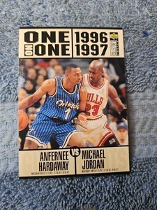 MICHAEL JORDAN VS HARDAWAY CARD #356 1996-1997 UPPER DECK BASKETBALL - Bild 1 von 2