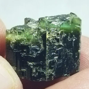 25 Cts Natural Tourmaline Crystal Specimens Green Head Etched Terminations - Picture 1 of 15