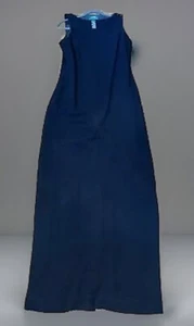 $169 NWT Lauren Ralph Lauren Size 12 Womens Maxi crepe evening Dress Back Slit - Picture 1 of 15