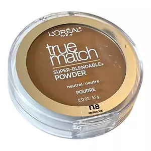 NEW L'Oreal True Match POWDER Super Blendable N8 Cappuccino + Applicator Compact - Picture 1 of 3