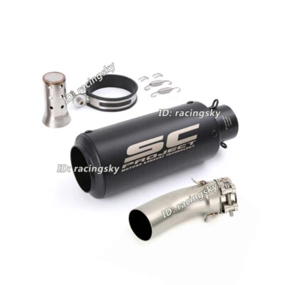 Slip On For Kawasaki Ninja ZX4R ZX4RR 2024 2025 Exhaust Link Pipe + Baffle Tips - Image 1 of 4