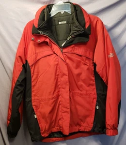 Vintage Pacific Trail Cold Weather Jacket Women’s M Red Hooded Outdoor Coat - Picture 1 of 15