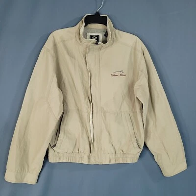 Chaqueta Gear for Sport Hombre Mujer Cremallera Completa Simulado Cuello Bolsillos Beige Talla S Foto 1 de 4