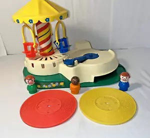 VTG Fisher-Price Little People Change-A-Tune Merry Carousel Record Player #170 - Picture 1 of 14