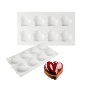 Heart Silicone Chocolate Mold DIY Cake Accessories Molds Kitchen Ice Cubes Bi... - Picture 1 of 6