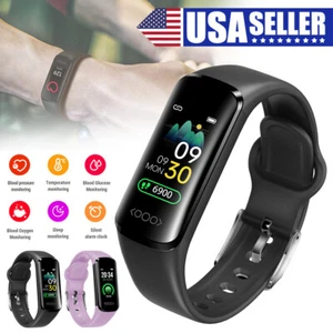 Fit@bit Smart Watch Fitness Activity Tracker Body Temperature Heart Rate Sport - Picture 1 of 17