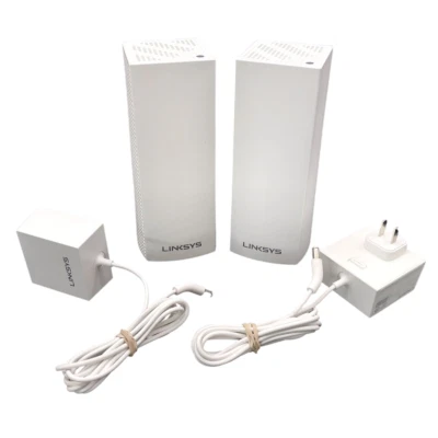 LinkSys Velop Whole Home WiFi AC2200 WAN/LAN Tri-Band Series WHW03 lot of 2 - Image 1 of 4