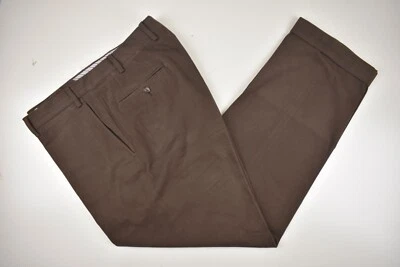 Pantalón Canali Sport Marrón Sólido Mezcla Algodón Pana Frente Plano Talla: 36x30 Foto 1 de 4