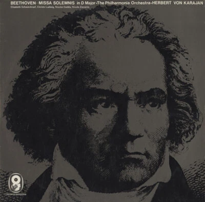 2LP WRC ST-914 BEETHOVEN Missa Solemnis SCHWARZKOPF LUDWIG GEDDA KARAJAN 1959 - Image 1 of 3