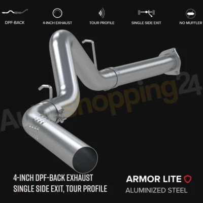MBRP S6026P 4" Exhaust for 2007-2010 Chevy Silverado 2500HD/3500HD 6.6L Duramax - Imagem 1 de 2