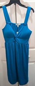 NWT, Front Twist, Blue Jewel Colored, Tank Top Sundress-Ladies Jr Size Large - Picture 1 of 6