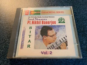 Pt. Nikhil Banerjee - "Sitar Vol. 2" CD Immortal Series Indian Classical Music - Bild 1 von 3