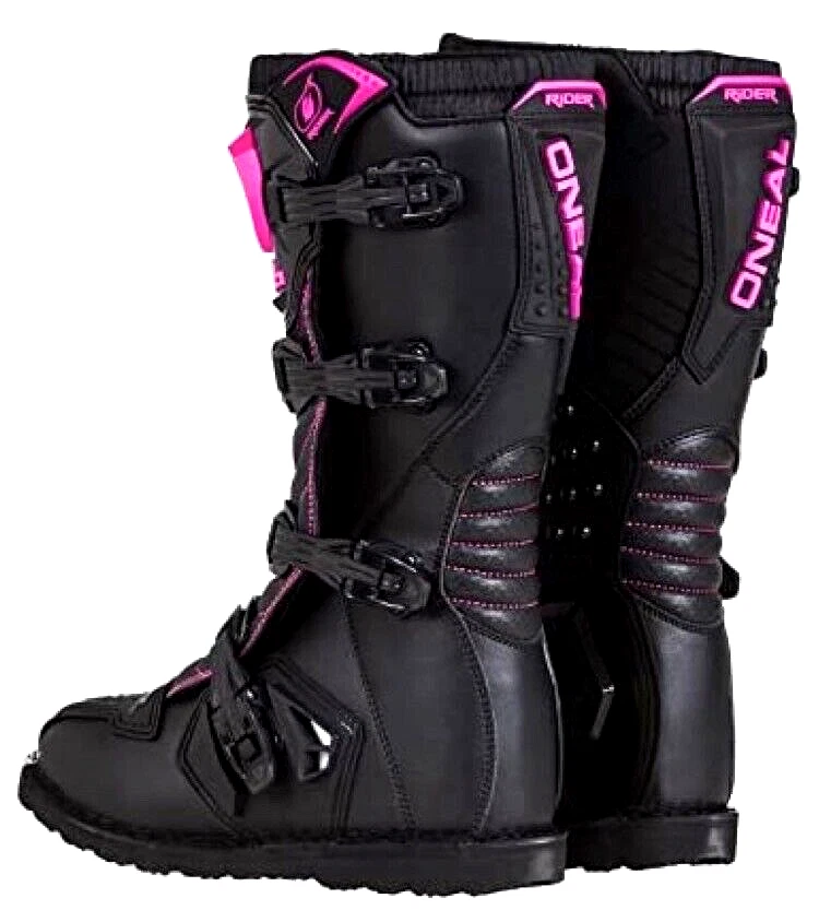 Botas de equitación todoterreno O'Neal para mujer negras/rosadas talla EE. UU.: 6 #0325-705 Foto 1 de 1