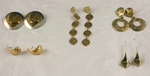 Lote de 10 Piezas Pendientes Perforados Tono Dorado Reutilización Retro Usados C2O21 - Imagen 1 de 1
