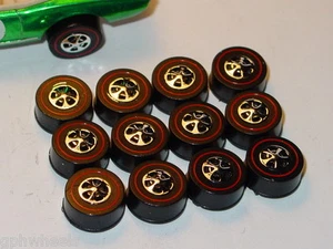 Hot Wheels Redline Red Line HK WHEEL TIRE Lot of 12 LARGE Bearing Style -NEW! - Picture 1 of 2