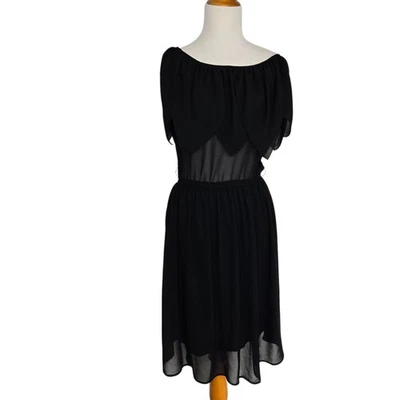 Vestido Vintage Jill Stuart Witchy Preto Transparente Whimsigoth Feminino Médio - Imagem 1 de 4