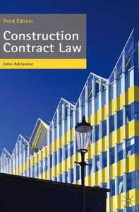 Construction Contract Law: The Essent... by Adriaanse, John Paperback / softback - Picture 1 of 2