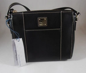 Neu Dooney & Bourke Saffiano Lexington Crossbody schwarz Schultertasche Handtasche - Bild 1 von 9