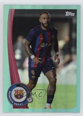 2022-23 Topps FC Barcelona Fan Set Aqua /199 Memphis Depay #BA-18 - Image 1 of 2