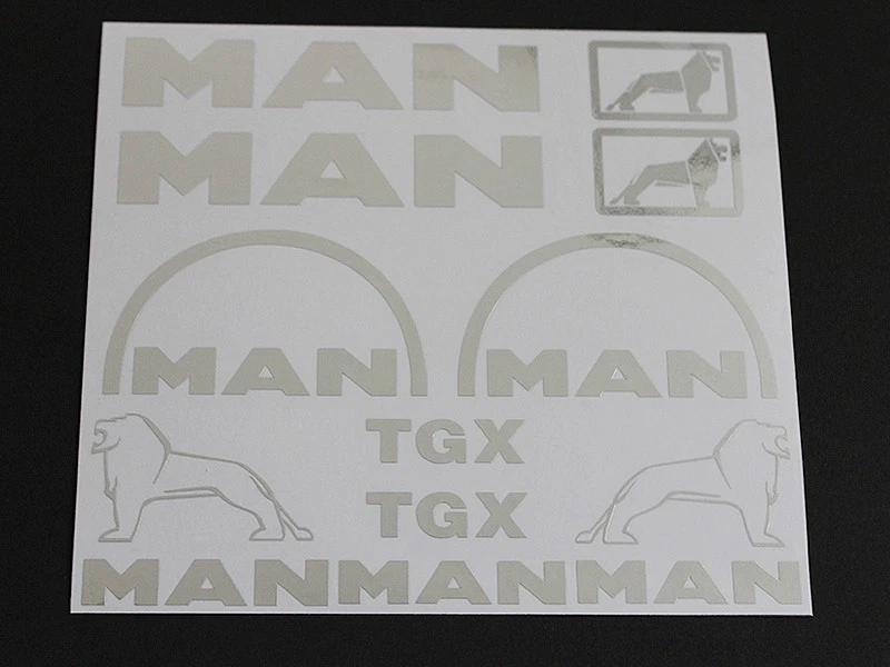 Tamiya 1/14 Truck & Trailer Kit 34 MAN Metallic Sticker Set (Used) ZZG - Image 1 of 1