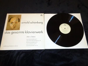 LP ARNOLD SCHONBERG /DAS GESAMTE KLAVIERWERK/BARENREITER GERMAN CLASSICAL SERIAL - Picture 1 of 2