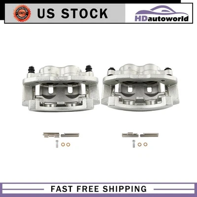 Pinzas de freno traseras izquierda derecha con soporte para Ford E-350 Super Duty 1999-2007 Foto 1 de 4