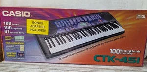 NEU Casio CTK-451 61-Tasten Keyboard, Neu Open Box Midi Big Packed Display Box DMG - Bild 1 von 23