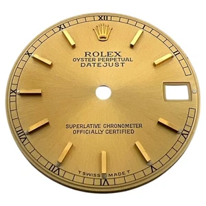Genuine Rolex Oyster Perpetual Datejust 31mm Dial Champagne Gold 67483 - Picture 1 of 4